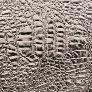 Umetno usnje krokodil, shiny platina